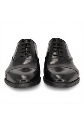 Scarpa allacciata uomo Dino Draghi in vitello spazzolato colore nero. DINO DRAGHI | 1197-SPAZZ NERO